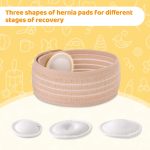 Velpeau Umbilical Hernia Belt Baby Belly Band, Button Wrap Truss Abdominal Binder for Infant, Children, Kids, Adjustable Support Belt with 3 Compression Pads, Beige, One Size - Image 3